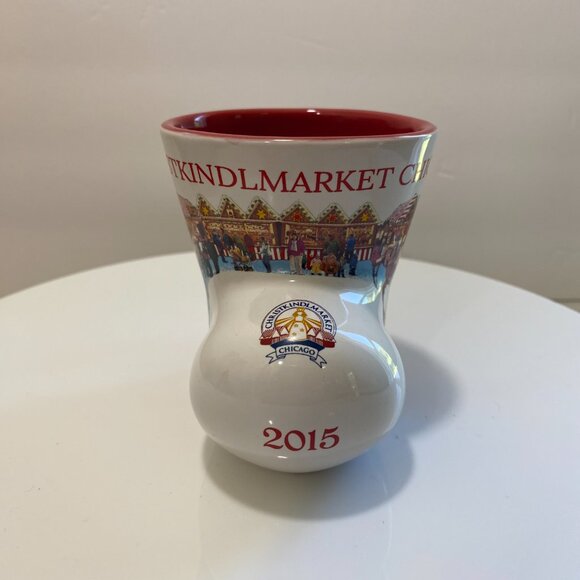 Collectible 2015 Chicago Christkindlmarket 20th Anniversary Mug Boot Red White - Picture 8 of 9
